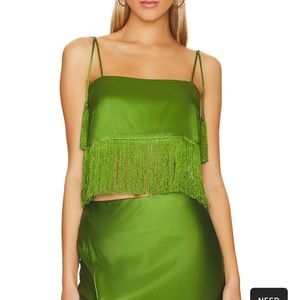 Cinq a Sept Klara top in Grass